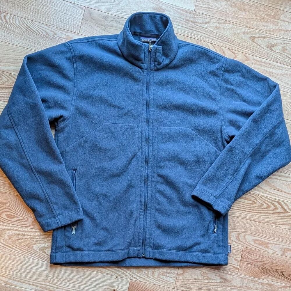 Patagonia Synchilla Men's Small full-zip collared fleece zip pockets